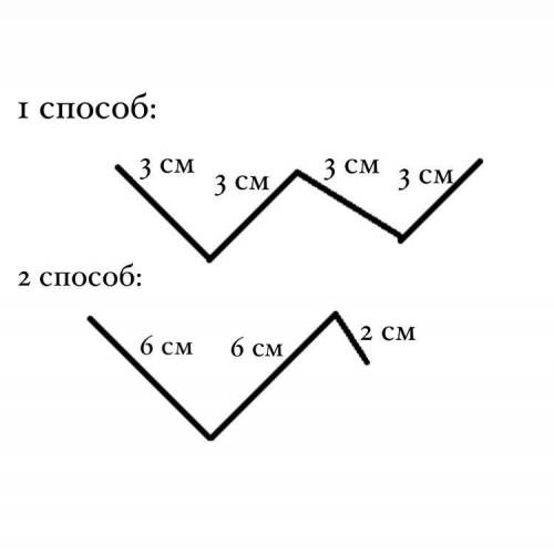Начертить ломаную Найди её длину. Начерти ещё одно звено для этой ломаной так, чтобы её длина стала
