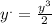 {y}^{.} = \frac{{y}^{3} }{2}