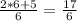 \frac{2*6+5}{6}=\frac{17}{6}