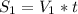 S_{1}=V_{1}*t