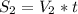 S_{2}=V_{2}*t