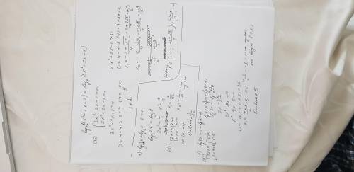 Определите область определения уравнения log2 (3x^2- 2x + 2) = log2 (2x^2 + 2x - 1) и решите a) log3