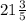 21\frac{3}{5}