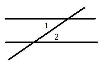 Сума двох внутрішніх різносторонніх кутів при паралельних прямих при січній дорівнює 60°.Знайдіть гр