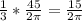 \frac{1}{3}*\frac{45}{2\pi }=\frac{15}{2\pi }