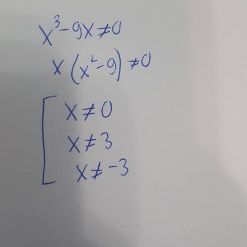 Які можливі значення x при виразі 4x^2-9/x^3-9x​