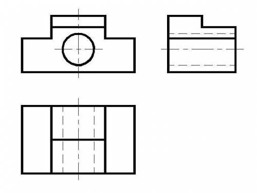 с черчением на каждую эту деталь, сделать проекцию, вид спереди, сверху и слева