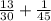 \frac{13}{30} +\frac{1}{45}