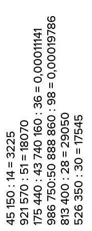 5 Вычисли с проверкой. 45 150 14921 570 51175 440:43986 750:50740 160:36888 860 : 98813 400 : 28526