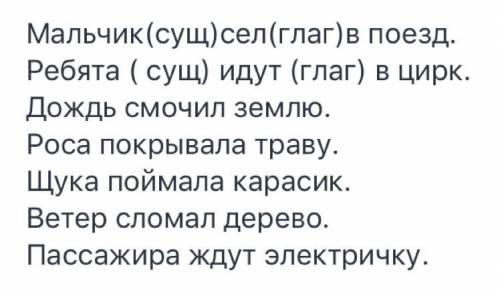 там нужно найди и подчеркни в них главные члены приложении подлежащее И сказумые