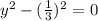 y^2-(\frac{1}{3})^2=0