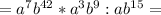 =a^7b^{42}*a^3b^{9}: ab^{15}=