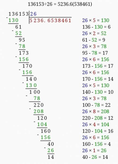 Реши, записывая столбиком, выполни проверку. 44. 233 : 56136.153 : 26 275.345 : 44