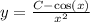 y = \frac{C - \cos(x)}{x^2}