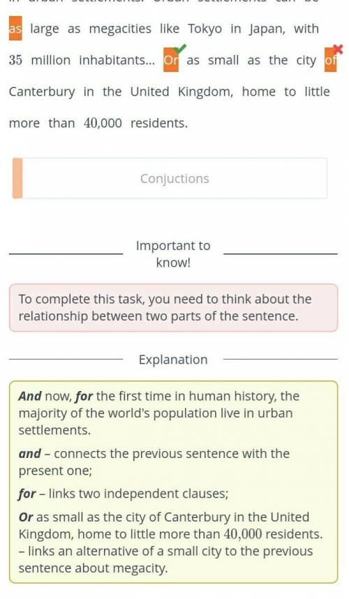 Highlight 3 conjunctions in this passage.​