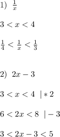 1)\;\;\frac{1}{x} \\\\3