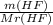 \frac{m(HF)}{Mr(HF)}