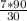 \frac{7*90}{30}