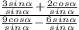 \\\frac{ \frac{3sin\alpha}{sin\alpha} +\frac{2cos\alpha}{sin\alpha} }{\frac{9cos\alpha}{sin\alpha}-\frac{6sin\alpha}{sin\alpha} }