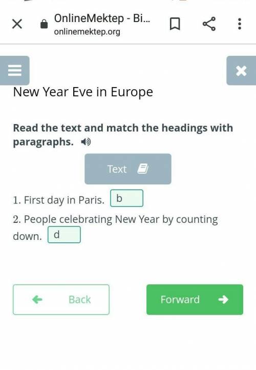 Read the text and match the headings with paragraphs.​