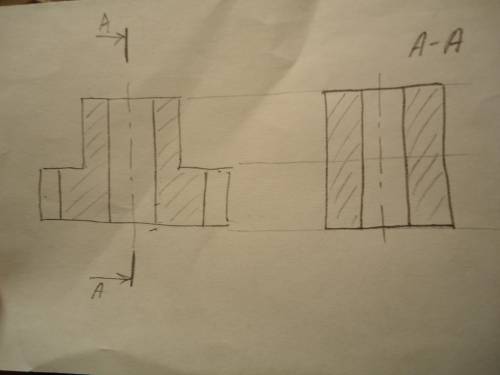 Начертить деталь. Сделать фронтальный разрез. Сделать сечение по фронтальной плоскочти.​
