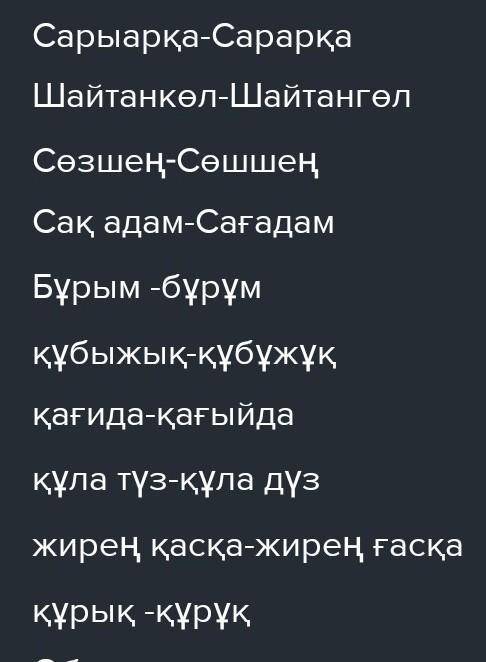 ЖАЗЫЛЫМ 9-тапсырма.Мәтіннен айтылуы мен жазылуы бөлек сөздерді теріп жазып, кестені толықтыр.Себебін