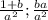 \frac{1+b}{a^2}; \frac{ba}{a^2}