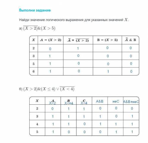 Решите задания по информатике