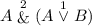 A\stackrel2{\mathop{\&}}(A\stackrel1\lor B)