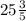 25\frac{3}{5}