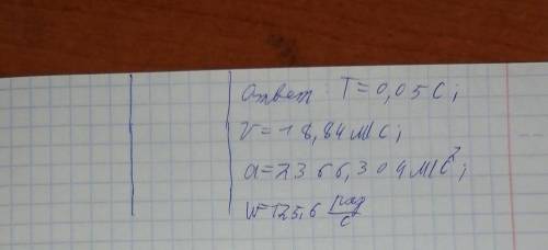 4. Велосипедист двигается со скоростью 12 м/с. Центростремительное ускоре- ние точки колеса, наиболе