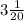 3\frac{1}{20}