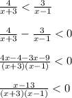 \frac{4}{x+3}