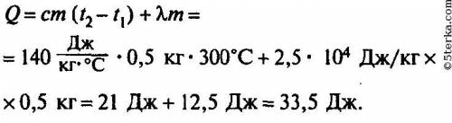 4. Визначте, яка кількість теплоти потрібна для плавлення свинцю масою 0,5 кг, узятого при температу