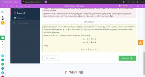 Функция Вида (k=0), ее график и свойства тИспользуя часть гиперболы ун -значения функции уизображенн