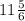 11\frac{5}{6}