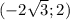 ( - 2 \sqrt{3}; 2)