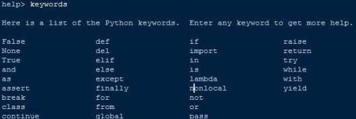 Перелічіть ключові слова мови програмування Python, які не можуть використовуватися як назви змінних