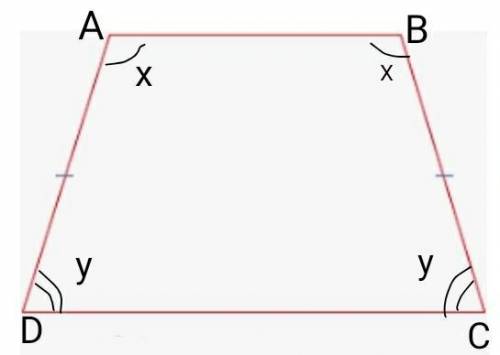 Найдите углы равносторонней трапеции, если разница й против- лежаки углов равна 20 °. (Можете показа