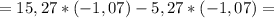 =15,27*(-1,07)-5,27*(-1,07)=