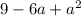 9-6a+a^{2}