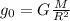 g_{0} =G\frac{M}{R^{2} }