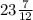 23 \frac{7}{12}