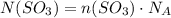 N(SO_3) = n(SO_3) \cdot N_A