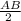 \frac{AB}{2\\}