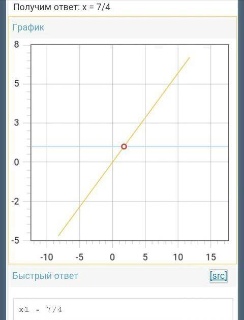 Реши уровнение. 4/7 * х = 1