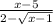 \frac{x-5}{2-\sqrt{x-1} }