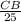 \frac{CB}{25}