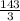 \frac{143}{3}