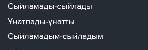 Қою қаріппен жазылған болымсыз етістіктерді болымды етістікке айналдыр. кітапханада әкемнің 1-сыныпт